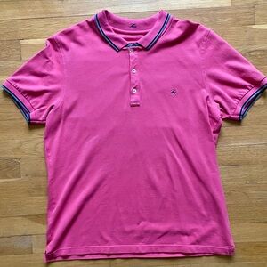FAY Men's Pink Polo Shirt